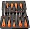 Dynamic Tools 10 Piece Assorted Screwdriver Set With Foam Tool Organizer D105106 - alternate 2